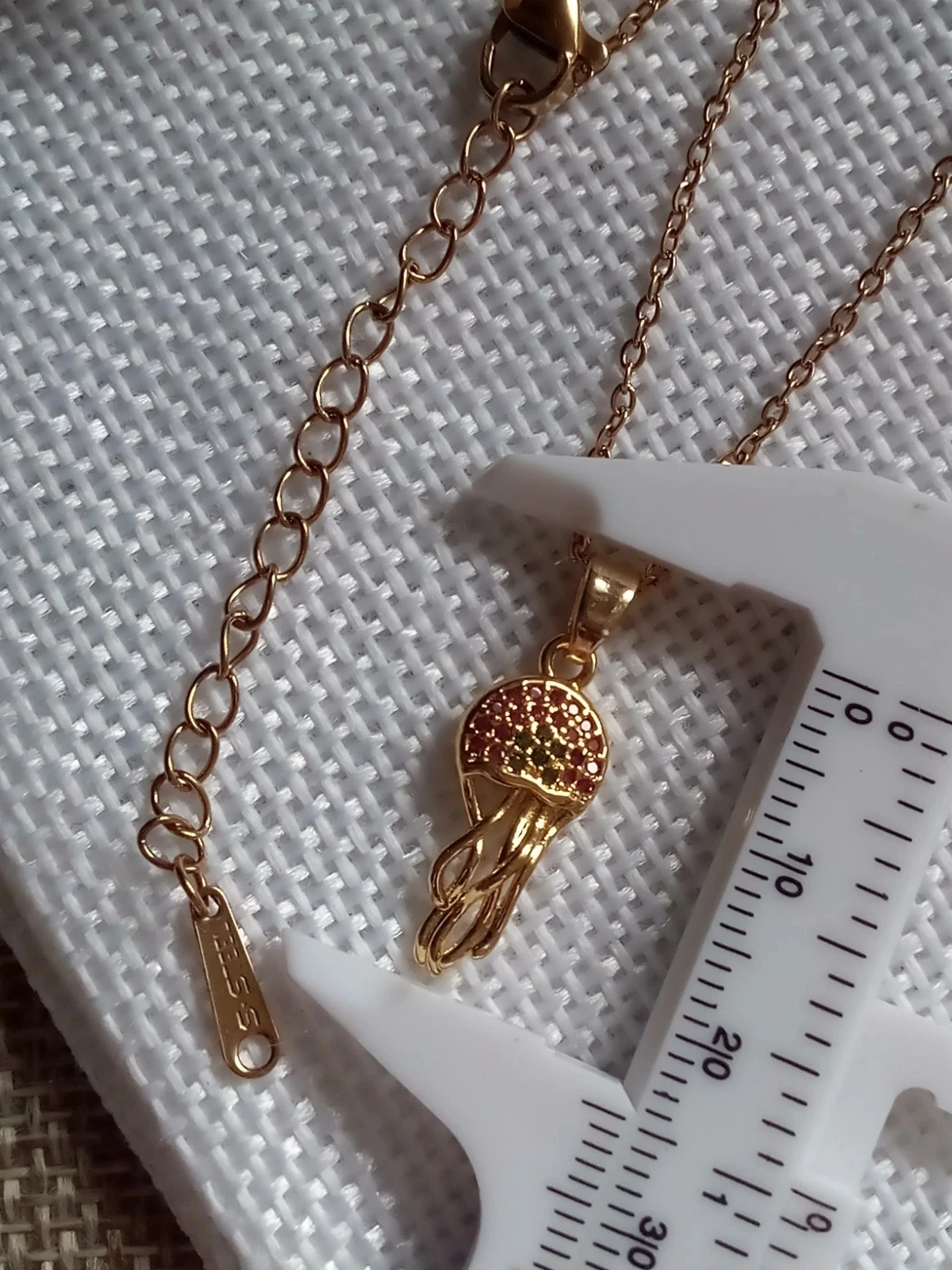 Medusa and zirconia necklace – photo 4